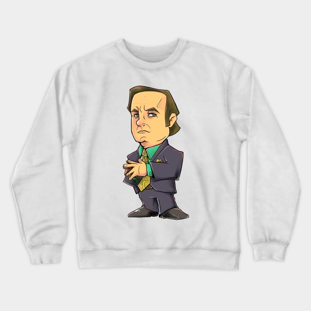 Chibi Saul Goodman Crewneck Sweatshirt by Hojyn